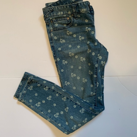 Free People Floral Denim - Picture 2 of 4